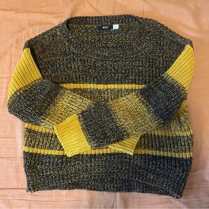 BDG Yellow and Black Striped Sweater